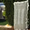 Filato di pizzo bianco senza parole - 12x2m