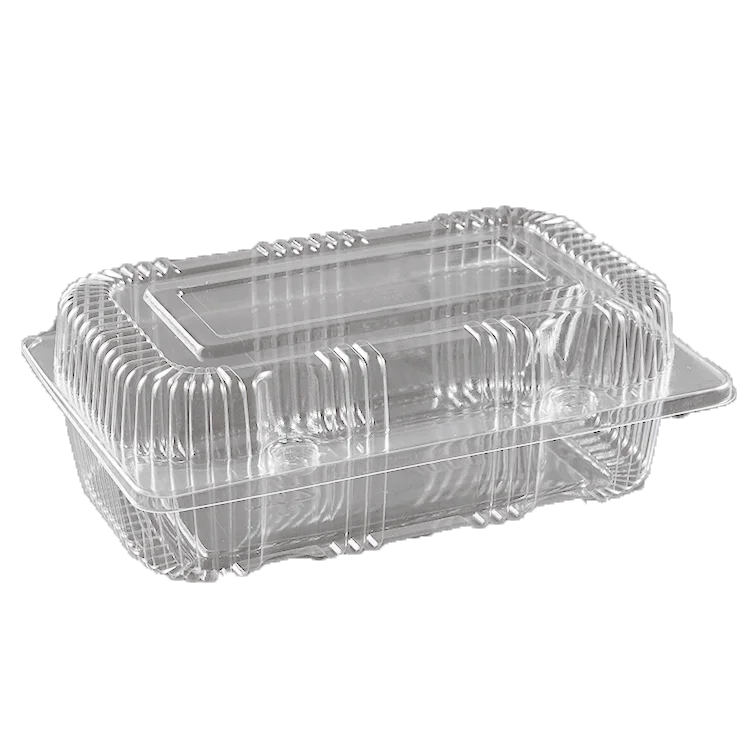 Disposable Clear Cake Box Rectangle Cake Box,Clear Plastic Hinged Food