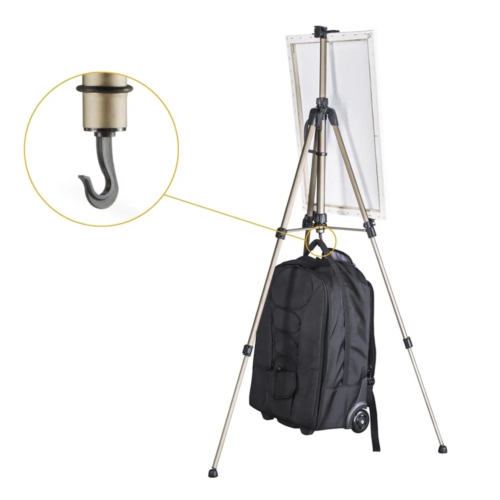 Wholesale Lightweight Portable Tripod Metal Aluminum Field Easel