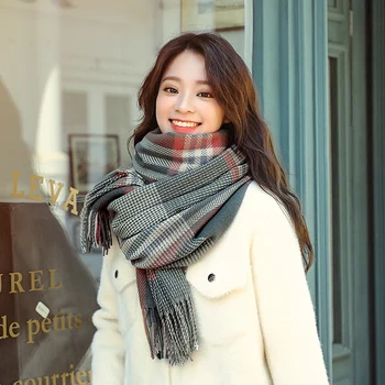 Women Earmuffs Scarf Hat Fleece Lined Winter Warm Solid