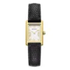 Gold Bezel leather band