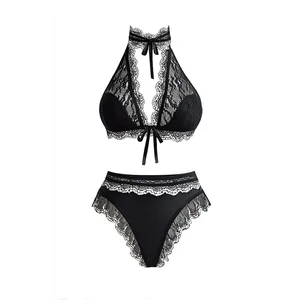 Top Lace Bra featuring Intricate Floral Texture Refined Metal Accent Sexy Underwear Women Lingerie for Lady Lace Bra Wholesale