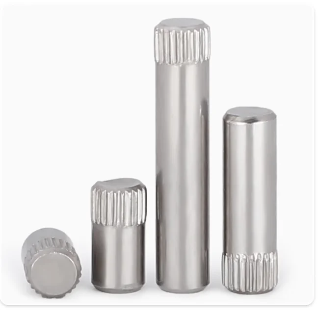 product factory cheap price stainless steel non standard parts solid knurled pin-61