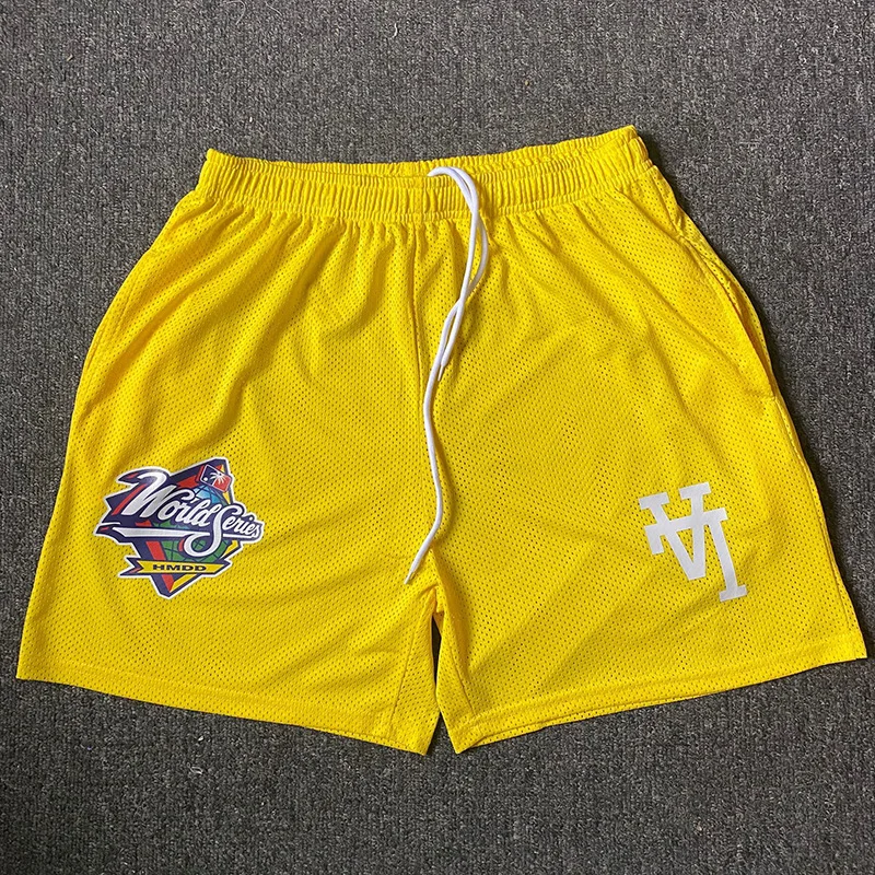Wholesale Basketball Polyester Shorts Vintage Design Retro Mesh Mens
