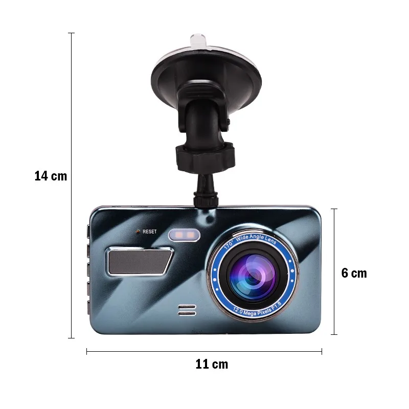 Vehicle Blackbox DVR 4.3 Inch Full HD 1080P, Mirror Car Camera Recorder  L808B, Dash Cam 170 Degree Dual Lens Rear-View » Gadget mou
