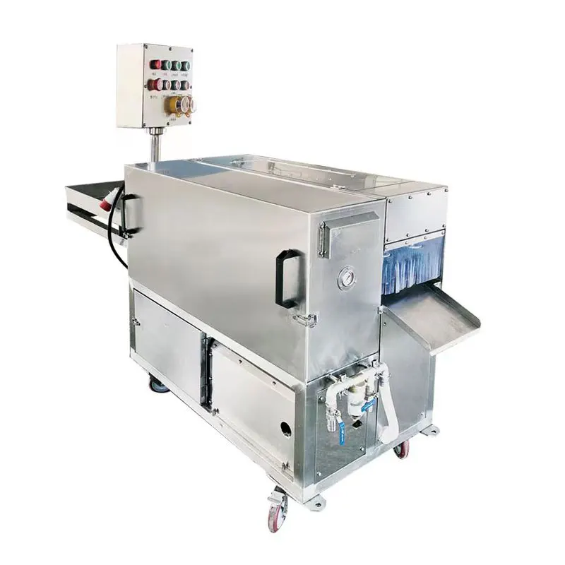 High Capacity Tilapia Pomfret Snapper Tuna Sardine Fish Scaling Scaler and Gutting Machine Automatic Fish Gutting Machine