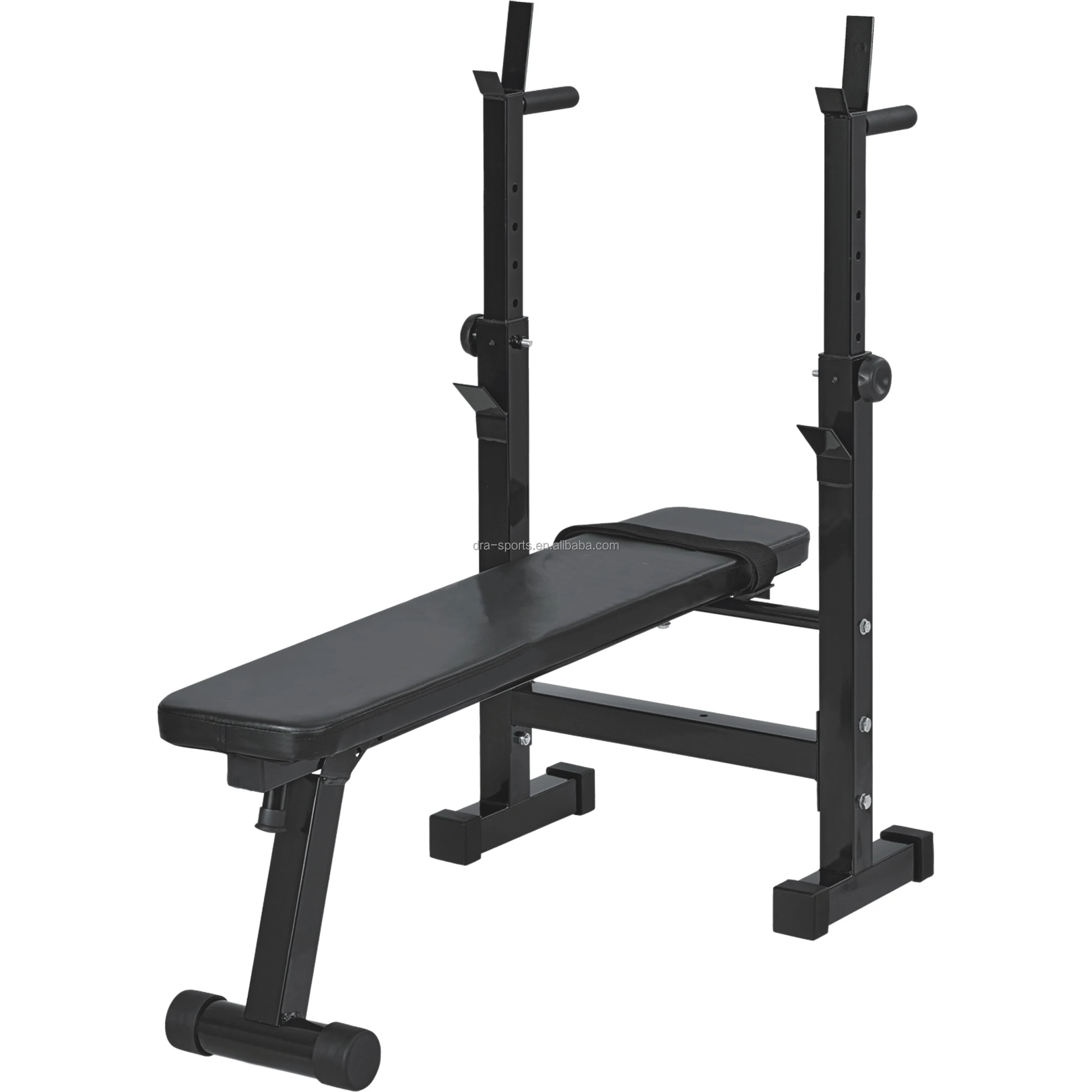 Foldable Workout Fitness Weight Bench Press And Barbell Squat Rack
