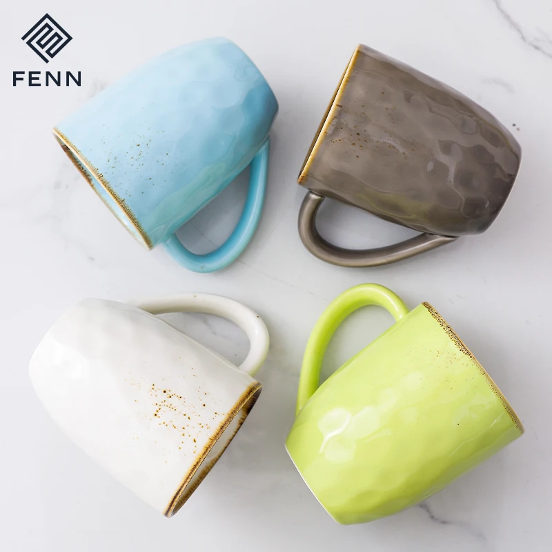 product fenn wholesale spray brown color spot porcelain mugs supplier mug gift  porcelain mugs for restaurant-58