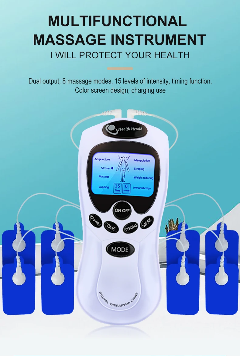 Handheld Electric Massager w/ 12 Massage Modes & 10 Intensity Levels