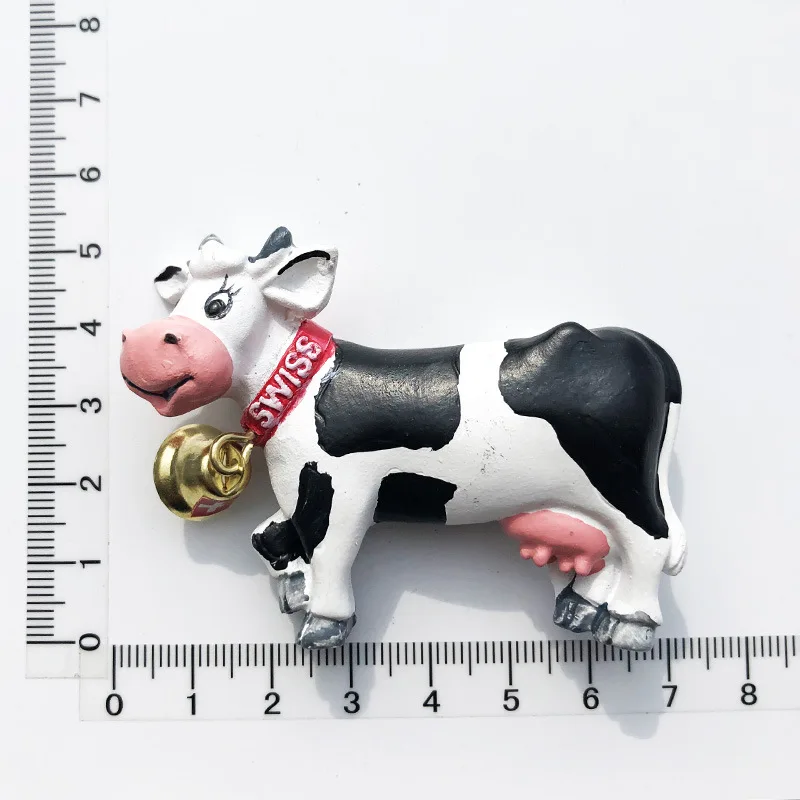 Magnete Frigorifero 3D Grindelwald Svizzera | Souvenir Da Viaggio In Resina, 7,3x6 Cm, Artigianale