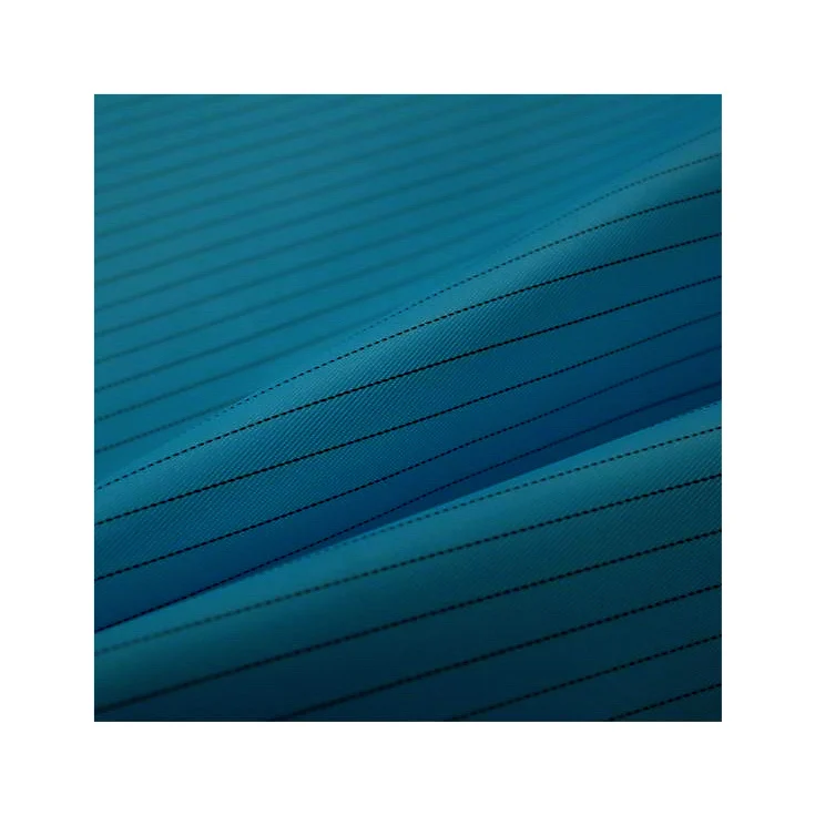 100% polyester 0.5 stripe antistatic strip fabric, chemical filament