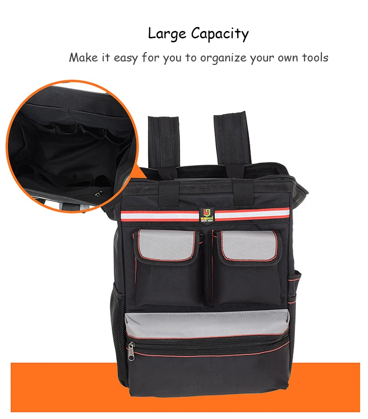Wholesale Multifunctional Durable Electrical Maintenance Tool Kit Backpack Heavy Duty Tool Bag