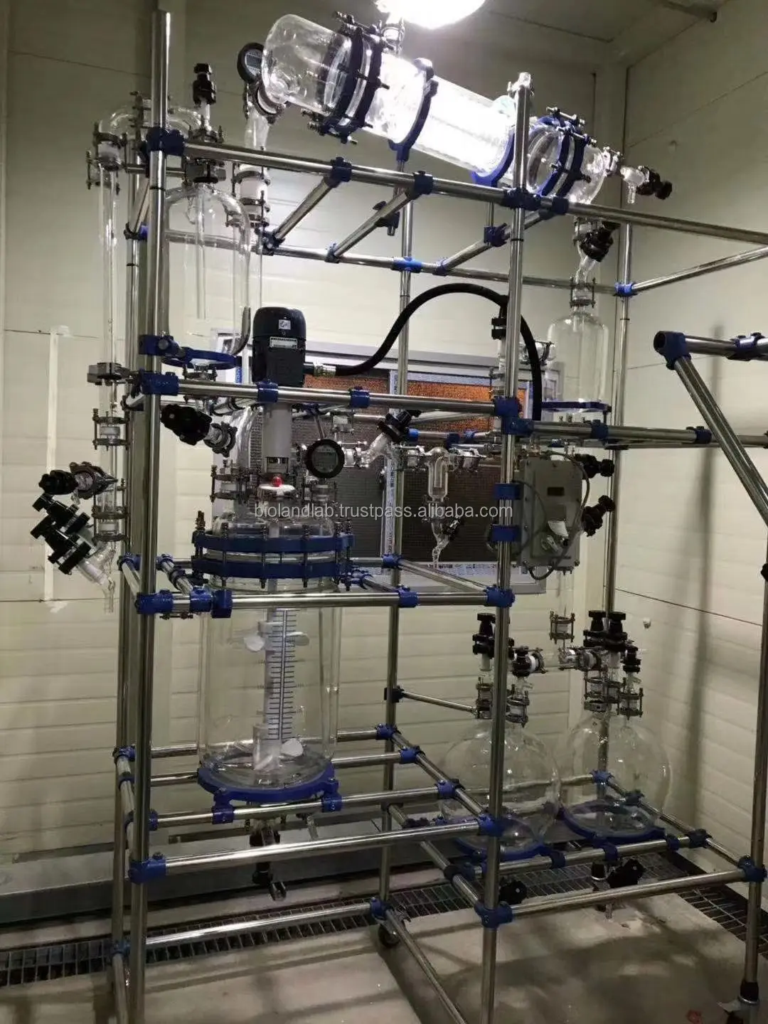 50L 100L 150L Explosion-proof Distillation Rectification Glass Reactor Tower