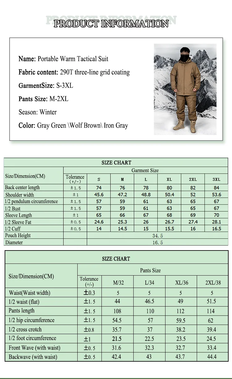 Waterproof Uniform Winter Camouflage Tactical Suit