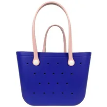 2024 Popular Waterproof Woman EVA Tote Large Shopping Basket Bags Beach Silicone Bogg Bag Purse Eco Lady Handbags