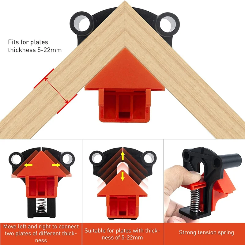 MYLEUS Lot De 8 Carrés De Positionnement à 90 Degrés De 7,6 Cm, 10,2 Cm