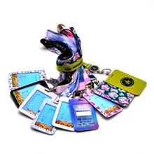 2024 Hot Sale Customizable Polyester  Lanyard 100% Digital Printing Logo Card Holder for Personal Use