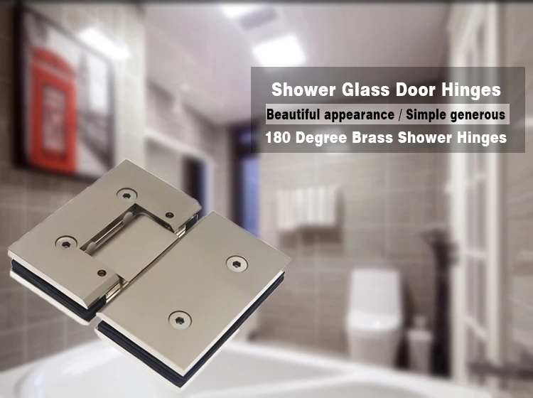 Adjustable 180 Degree Shower Door Hinge Solid Brass Shower Glass Door Hinge Glass To Glass