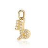 Golden capricorn-single pendant