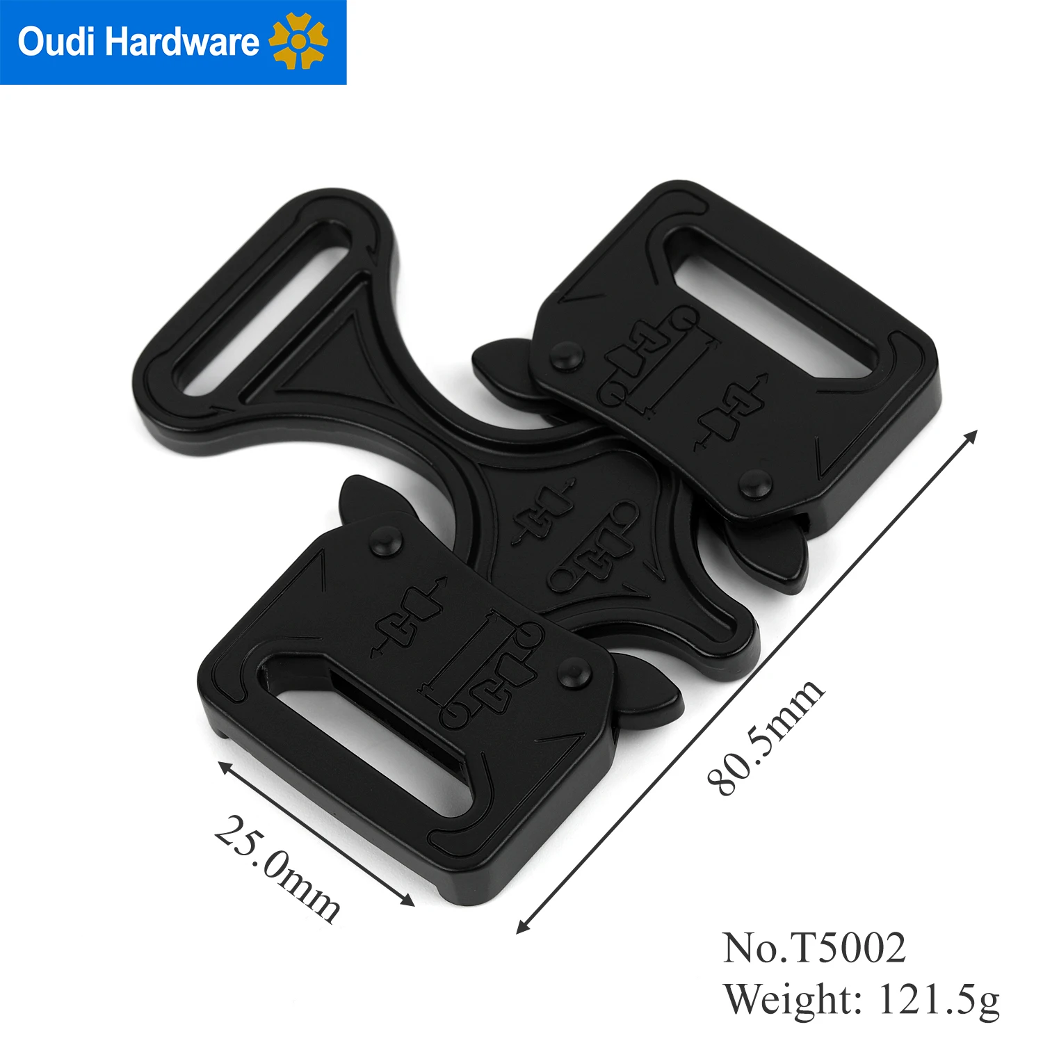 Heavy Duty Dual Side Release Buckle Inch Straps Buckles Set: Nylon