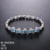 Rhodium plaqué + bleu