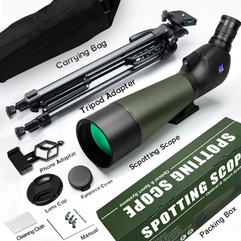 Telescopio 20-60x80 ED - BAK4, Impermeable, Ideal Observación Aves Y Estrellas