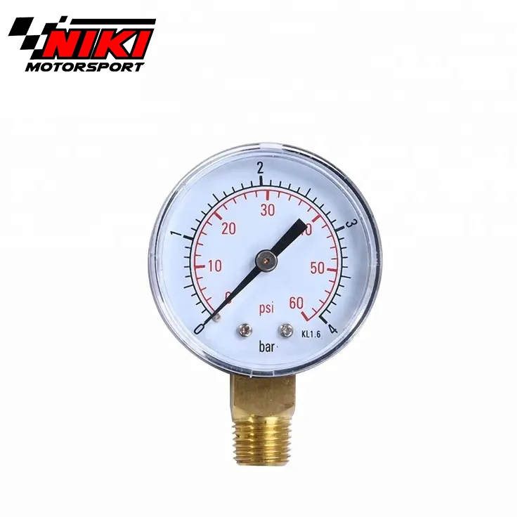 1/4" Npt Mini Pressure Gauge Water Compressor Hydraulic Vacuum 060 Psi