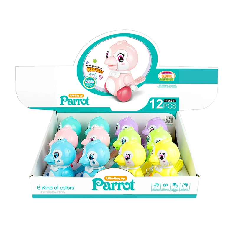 Пластиковые игрушки для попугаев нажмите и заводите заводные