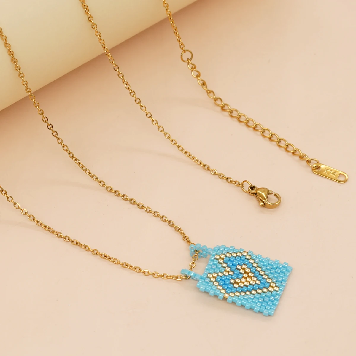 Go2boho Bohemian Miyuki Beads Necklace Women Handmade Beaded Love