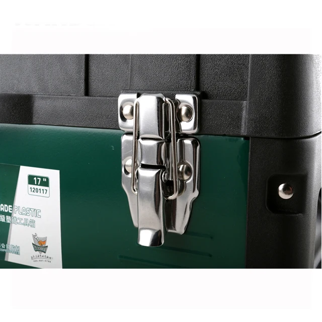 Portable Tool Box Heavy Duty Plastic Tool Box with Removable Tool Tray