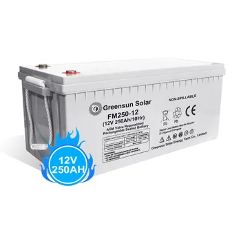 12V 250AH Factory Price Storage 12 Volt Solar Battery AGM Sealed Lead Acid Battery 12V 300AH