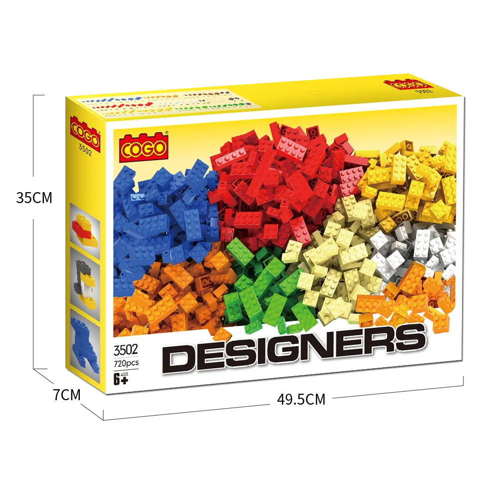 Cogo Educational Plastic Diy Building Blocks Set Oem Assemble Build