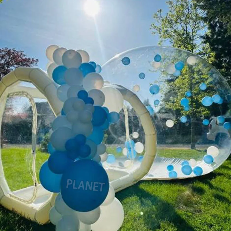 Portable Outdoor Bubble Tent Transparent Bubble Dome House Inflatable Bubble Camping Tent House With Tunnel