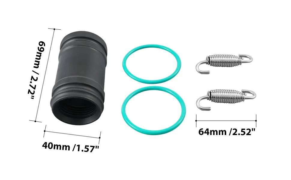 Nicecnc Rubber Seal Exhaust Springs Coupler Kit For Ktm 250 300 Sx Xc