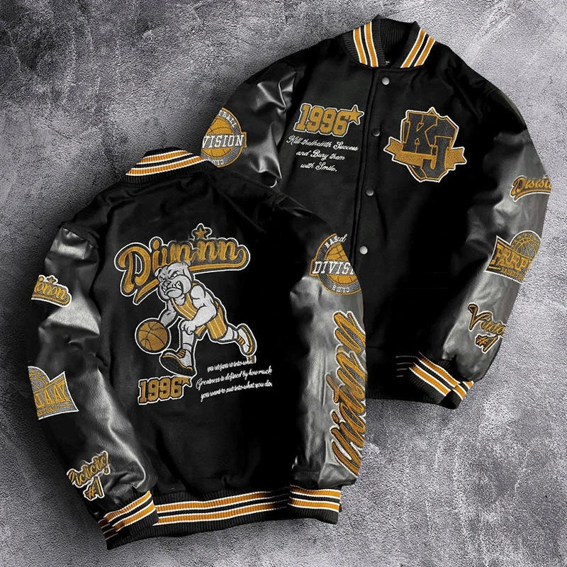Salati Manufacturer Wholesale High Quality Letterman Jacket Custom Vintage Streetwear Winter Blank Varsities Jacket Men gallery 2