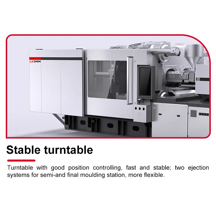 High-Performance 4000Kg Turntable Load Injection Molding Machine For Heavy Moulds