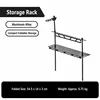 Aluminum alloy three-layer desktop rack