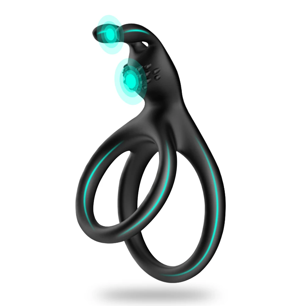 ALWUP Silicone Penis Ring - Delay Ejaculation & Stimulate Clitoris