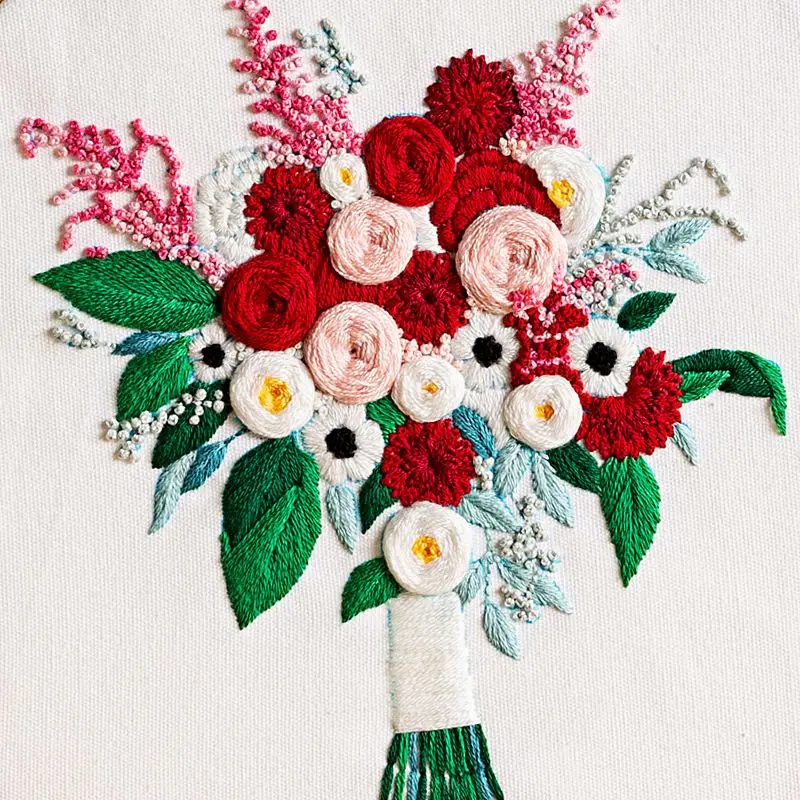 Lyc-906; Горячая распродажа; Ручная работа; Обувь «сделай сам» красивое платье для девочки с цветочным узором и вышивкой наборы для начинающих