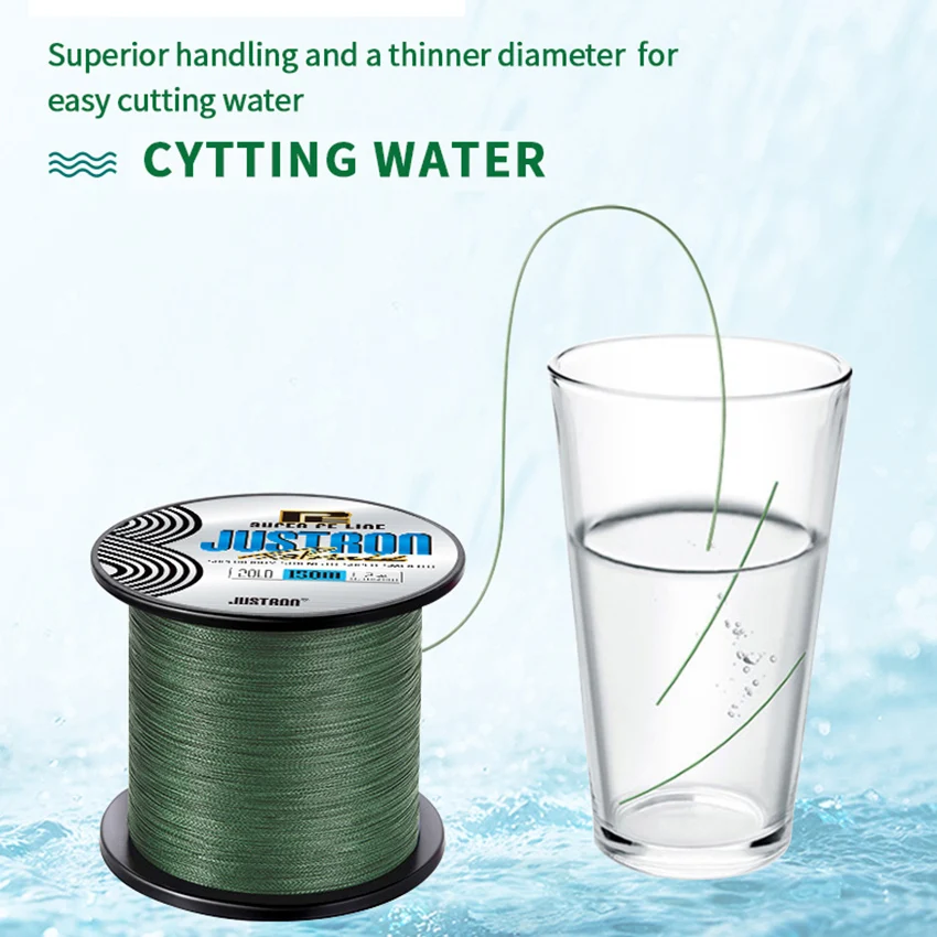 JUSTRON X8 300M Braided Fishing Line - 15-100LB Test JUSTRON X8 300M Braided Fishing Line - 15-100LB Test