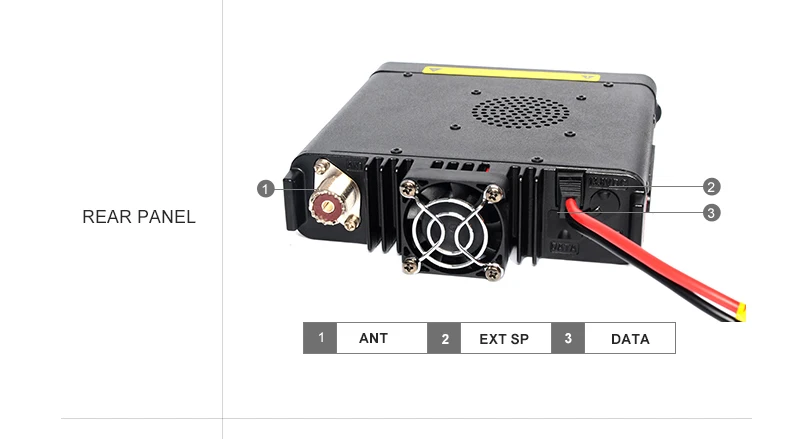 Handy vhf uhfトーキー50Wトランシーバーリニアアンプハム100キロ範囲
