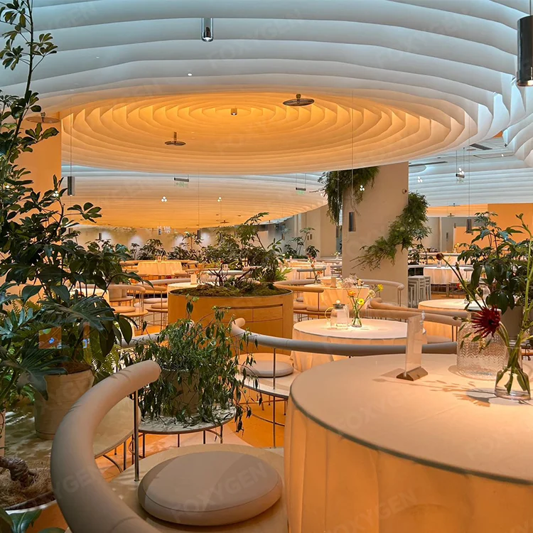 product french texture modern diy ceiling light transmission wave stamped grade a ceiling with aluminum hanging cloth deco-1