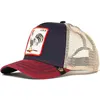 Rooster navy blue red
