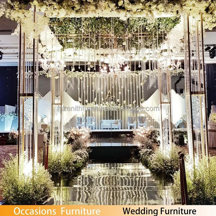 ステージデコレーション用イベントサプライウェディングマンダップ透明