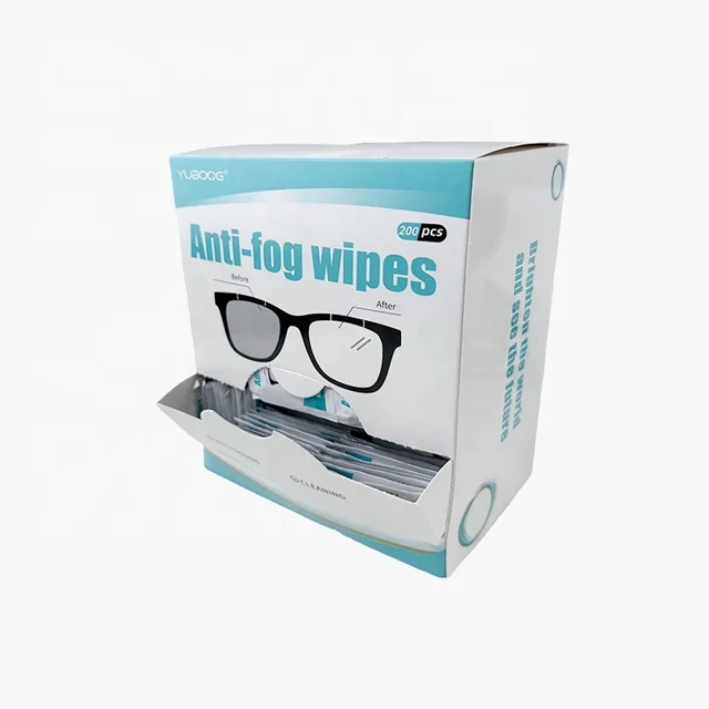 Factory Wholesale Price Quick Drying Dustproof Anti Fog Disposable Optical Lens Cleaning Wipes