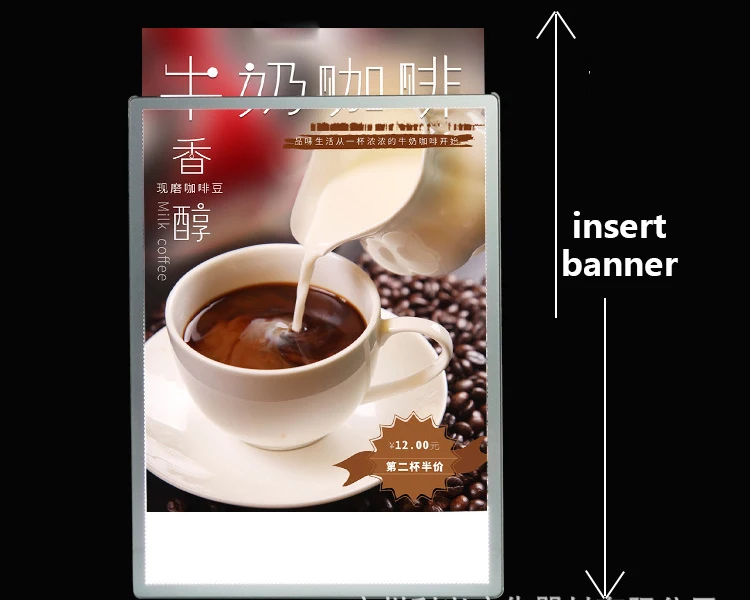 KFC Fast Food Cafe Menu Board Display Illuminated Led Menu Backlit Advertising Light Box