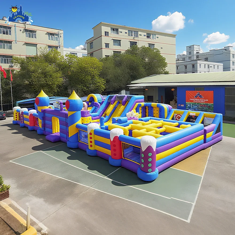 Commercial Indoor Amusement Equipment, Attraction Indoor Playground PVC Inflatable Carnival  Castle
