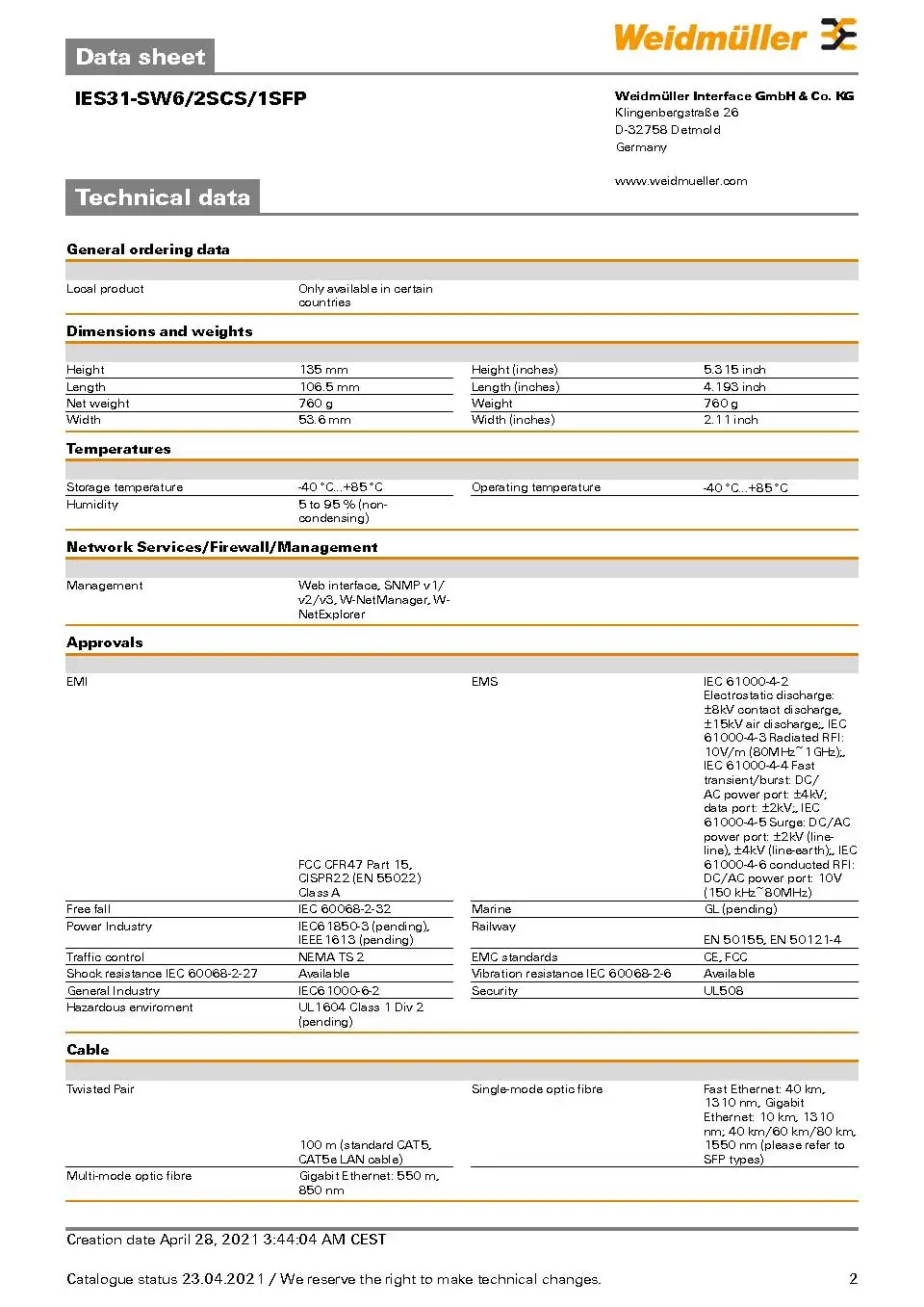 Weidmuller Ies31 Sw6 2sc 1sfp 6 Rj45 10 100baset X 3 Sc Multi Mode 1 Sfp 100 1000base Managed Ie Switch Buy Ies31 Sw6 2sc 1sfp 6 Rj45 10 100baset X 3 Sc Multi Mode 1 Sfp 100 1000base Managed Ie Switch Weidmuller Din