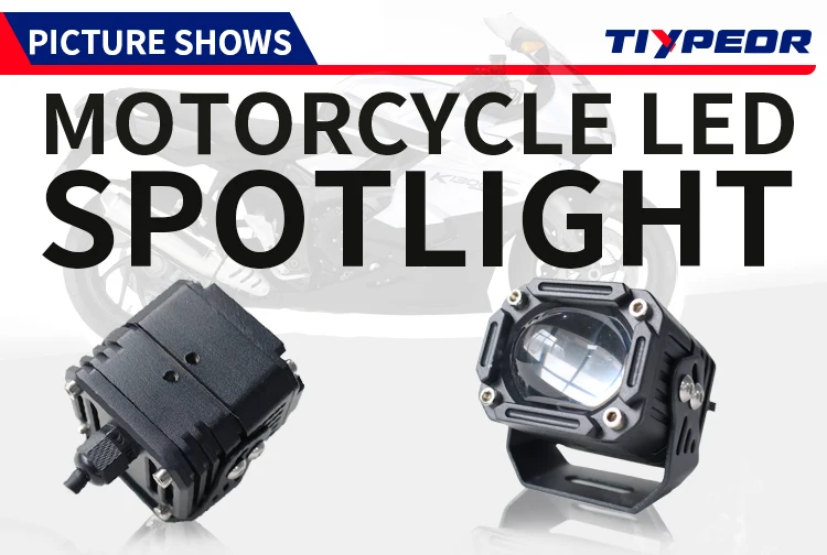 product tiypeor universal upgrade motorcycle auxiliary fog off road spotlight led driving light for atv utv 20w aluminum 6000k 3000k-3