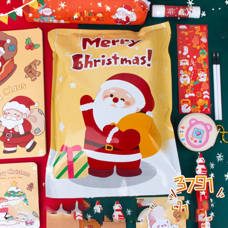 MOKA Christmas Stationery Gift Pack Blind Box Planning Gift Box Set Kawaii Sticker Stationery Set for Student Gift